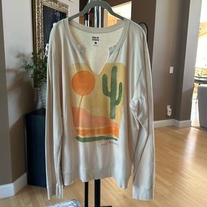 Anthropologie Back When Long Sleeve Top